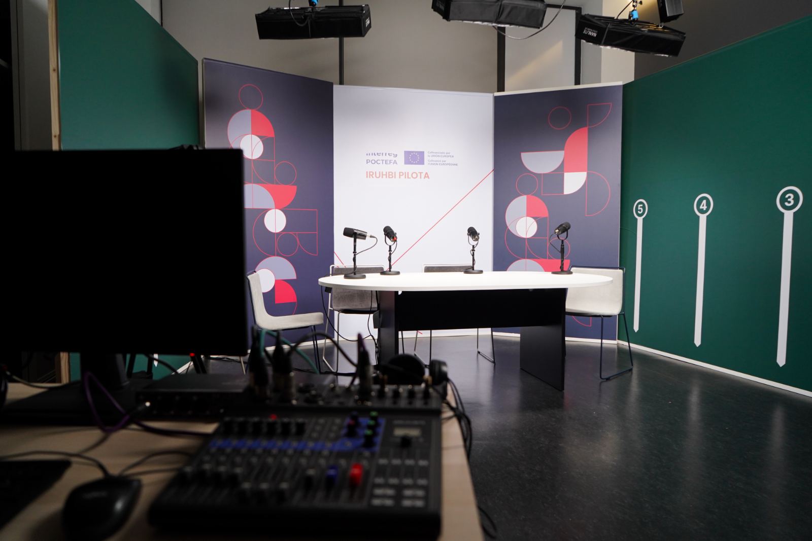 Set de podcast en Pamplona para el proyecto europeo Interreg POCTEFA